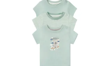 LUPILU LUPILU T-shirt niemowlęcy z biobawełny, 3 sztuki (62/68, Zielony) 4055334545501