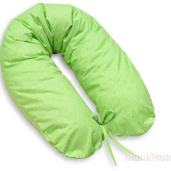 Mamo-Tato Poduszka dla kobiet w ciąży Kwiatuszki zielone