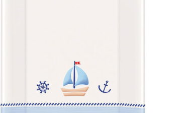 Mamo-Tato Przewijak na łóżeczko usztywniony 50x80 Marynarski biało-niebieski