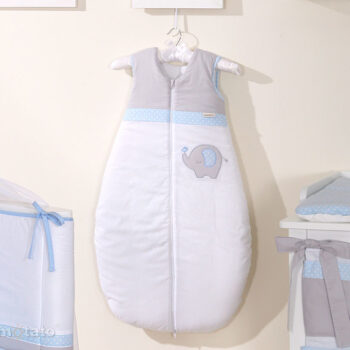 Mamo-Tato Śpiworek niemowlęcy haftowany Słonik błękitny 86-110