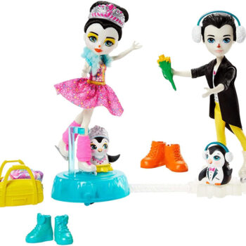Mattel ENCHANTIMALS Taniec na lodzie Preena Penguin i Patterson Penguin GJX49