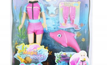 Mattel Lalka Zestaw Nurkowanie z Delfinem Karta Barbie