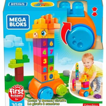 Mattel Zyrafka z Klockami Licz I Jedz GFG19