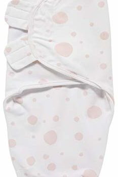 Meyco SwaddleMeyco Pucktuch - 4-6 miesięcy - kropki - jasnoróżowy/biały