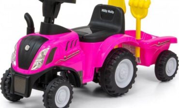 Milly Mally Jeździk Pojazd New Holland T7 Traktor różowy GXP-797610