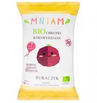 MNIAM Chrupki kukurydziane buraczek bezglutenowe BIO 55g - Mniam 5908249971943