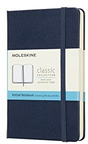 Moleskine 8058341715338 notesy  klasyczny kolekcja Pocket/A6; siatka punktów; Hard Cover; Saphir MM713B20