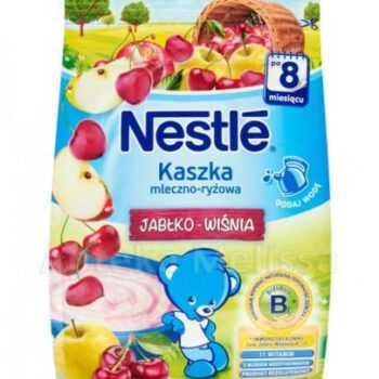 Nestle Bobo Frut Kaszka mleczno-ryżowa jabłko-wiśnia po 8 m-cu - 230 g