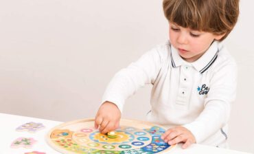 New Classic Toys - Drewniany zegar edukacyjny
