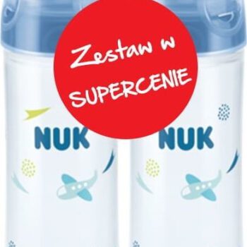 NUK Butelka New Classic PP 250 ml x 2 FC+ niebieski 6-18 m M 741625ZB 66606