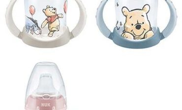 NUK BUTELKA ZE WSKAŹNIKIEM TEMPERATURY 150ML KUBUŚ PUCHATEK USTNIK SILIKONOWY NIEKAPEK 66531-uniw