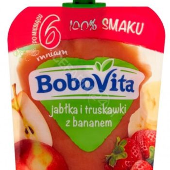 Nutricia Polska BOBOVITA MUS Jabłka i truskawki z bananem po 6 m-cu 80 g 3089691
