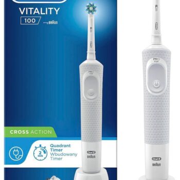 Oral-B Produkty do higieny jamy ustnej Vitality 100 Szczoteczka elektryczna do zębów stworzona w technologii Braun biała