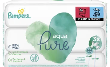 PAMPERS P&G Aqua Pure, Chusteczki nawilżane dla niemowląt, 3x48 szt.