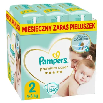 Pampers Premium Care 2 MINI 240 szt 3-6 kg) ZAPAS NA MIESIĄC pieluchy jednorazowe