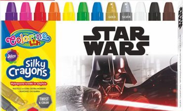 PATIO Kredki żelowe wykręcane Colorino Kids 12 kolorów Star Wars