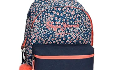 Pepe Jeans Leslie plecak szkolny, niebieski, 31 x 44 x 17,5 cm, poliester, 20,46 l