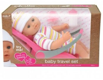 Peterkin Lalka bobas 30 cm Baby Travel Set 8866