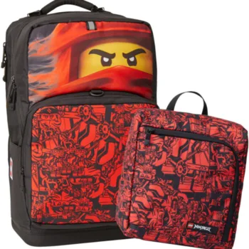 Plecak szkolny LEGO 24L - LEGO Mortensen Maxi Plus NINJAGO - red