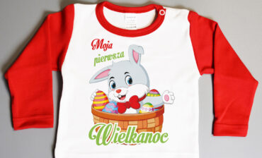 Poczpol Moja pierwsza Wielkanoc - zajączek 2 - koszulka niemowlęca 42992-39