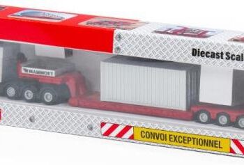 POLESIE 71-2026 MAMMOET Ciągnik siodłowy VOLVO FH4 GLOB XL 8x4 z niskopodwoziową 4-osiową naczepą + kontener