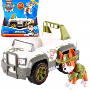 Psi Patrol Tracker Figurka + Auto Terenowe Jungle