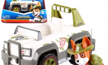 Psi Patrol Tracker Figurka + Auto Terenowe Jungle