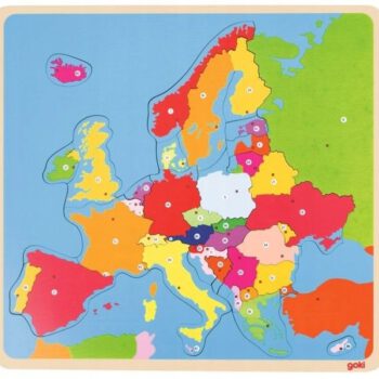 Puzzle Europa nauka stolic w różnych językach 35el