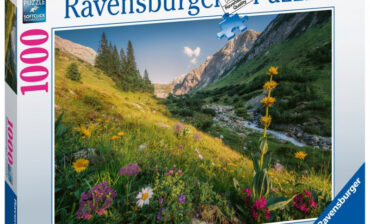Ravensburger Puzzle 1000 elementy Rajski widok na góry 4005556159963