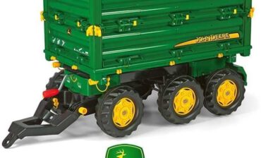 Rolly Toys Przyczepa trzyosiowa z wywrotem John Deere 125043