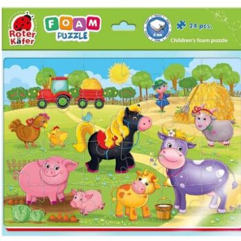 Roter Kafer Piankowe puzzle A4. Zabawne obrazki. Farma - Roter Kafer