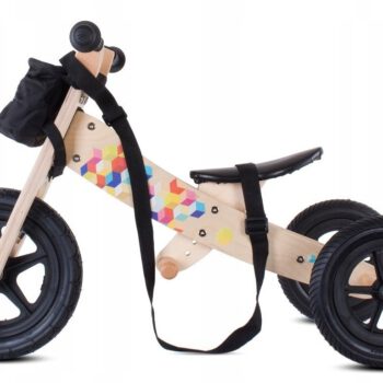 Rowerek drewniany Twist Plus Cubic Black Edition