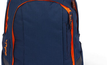 Satch Satch Sleek  Plecak szkolny 45 cm dark blue neon orange SAT-SLE-001-575