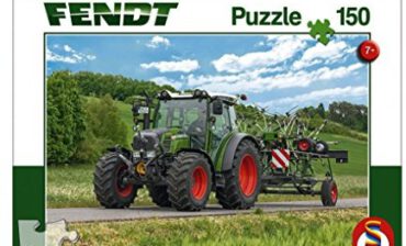 Schmidt Spiele 56257 211 Vario razem z dzieckiem Fendt użytkowników końcowych Twister, puzzle, 150 części, biały