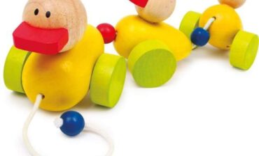 Small Foot Design zabawka do ciągnięcia Kacza rodzinka