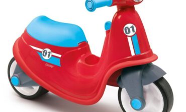 Smoby Czerwony jeździk skuter dla dzieci ciche koła 721003 721003