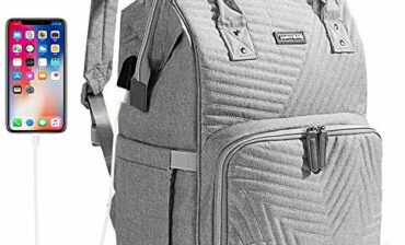 Sunveno Sunveno Duża pojemność, torba do przewijania niemowląt, plecak do przewijania, plecak wielofunkcyjny, wodoszczelny plecak do przewijania, plecak do przewijania, plecak mamy, plecak (pikowanie szary)