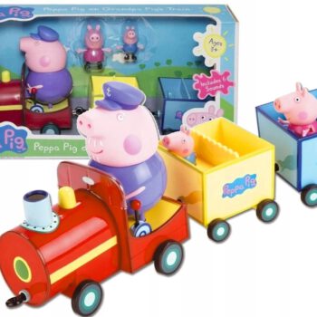 Świnka Peppa Pociąg Dziadka Świnki 3 Figurki 05034