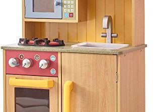 Teamson TD-11708A - Little Chef Burlywood Kitchen with Accessories