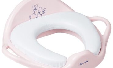 Tega Baby Baby Baby, Nakładka Sedesowa, Miękka, Króliczki, Różowy