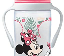 Tigex Tigex 3-biegowa butelka dla niemowląt z wyjmowanymi uchwytami | +6 miesięcy | 300 ml | smoczek silikonowy | antykolkowy | Wolna od BPA | Myszka Mickey