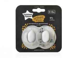 Tommee Tippee Smoczek symetryczny Urban style 0-6m, 2szt Unisex