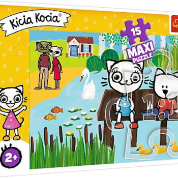 Trefl Puzzle 15 elementów Maxi Kicia Kocia nad jeziorem