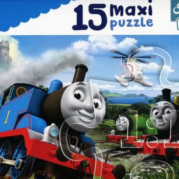 Trefl Puzzle 15 Maxi Tomek i przyjaciele Pędzące lokomotywy