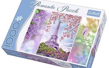 Trefl Puzzle Romantic Wiosna w Paryżu (1000 elementów)
