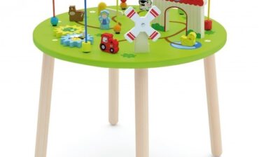 VIGA Drewniany Sensoryczny Stolik Edukacyjny Farma - wysyłka/odbiór osobisty w ciągu 24h 50670