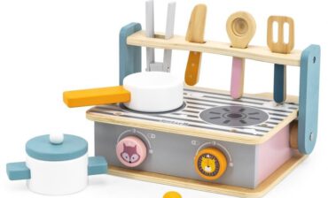 VIGA Toys Drewniana składana kuchenka i grill z serii PolarB 44032