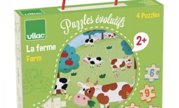 Vilac Drewniane Puzzle Progresywne FARMA 2632
