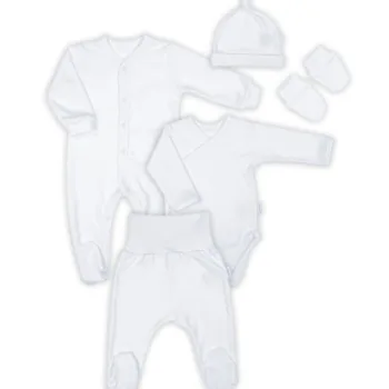 Wyprawka niemowlęca bawełniana  - biała