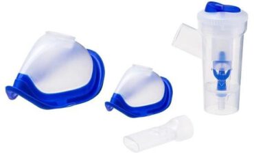 Flaem RF7 Zestaw Nebulizator Ustnik i 2 Maski Nebulizator, Ustnik i 2 Maski Soft Touch